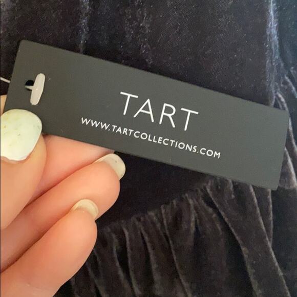 Grey Velvet Tart Cutout Short Mini Dress New Halter Sleeveless Small Backless - Picture 5 of 6